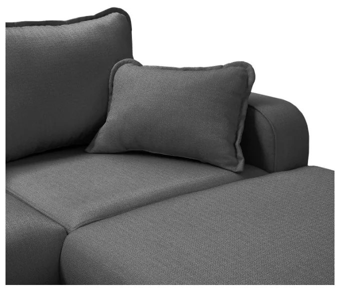 Divano angolare grigio scuro (angolo destro) Beata - Ropez