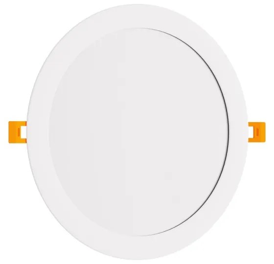 Pannello LED Rotondo 24W, 2.400lm, no Flickering, Foro Ø222-230mm Colore Bianco Caldo 3.000K