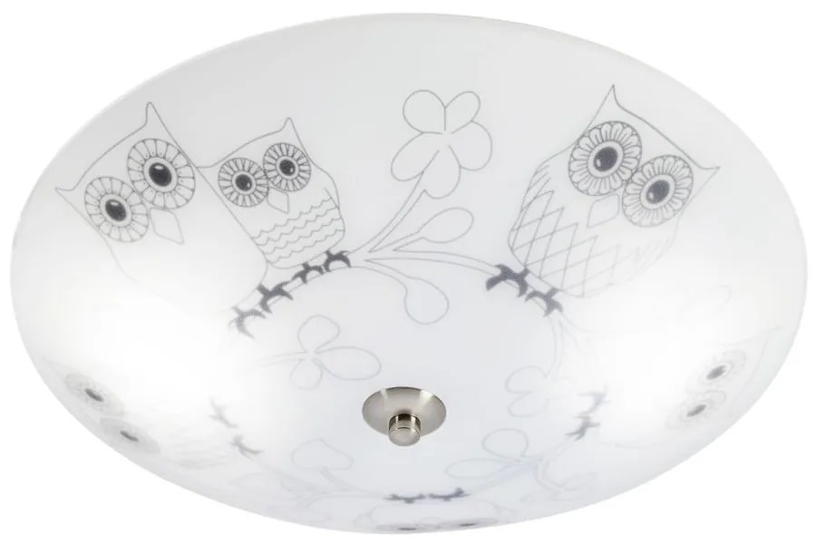 Plafoniera per bambini bianca con paralume in vetro ø 39 cm Ugglarp – Markslöjd