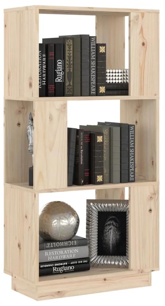Libreria/divisorio 51x25x101 cm in legno massello di pino