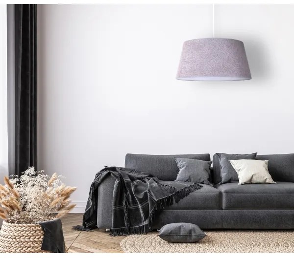 Duolla - Lampadario a sospensione con filo BOUCLE 1xE27/15W/230V diametro 50 cm grigio