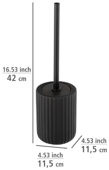 WENKO 24805100 - Scopino WC BELLUNO 11,5x42 cm nero