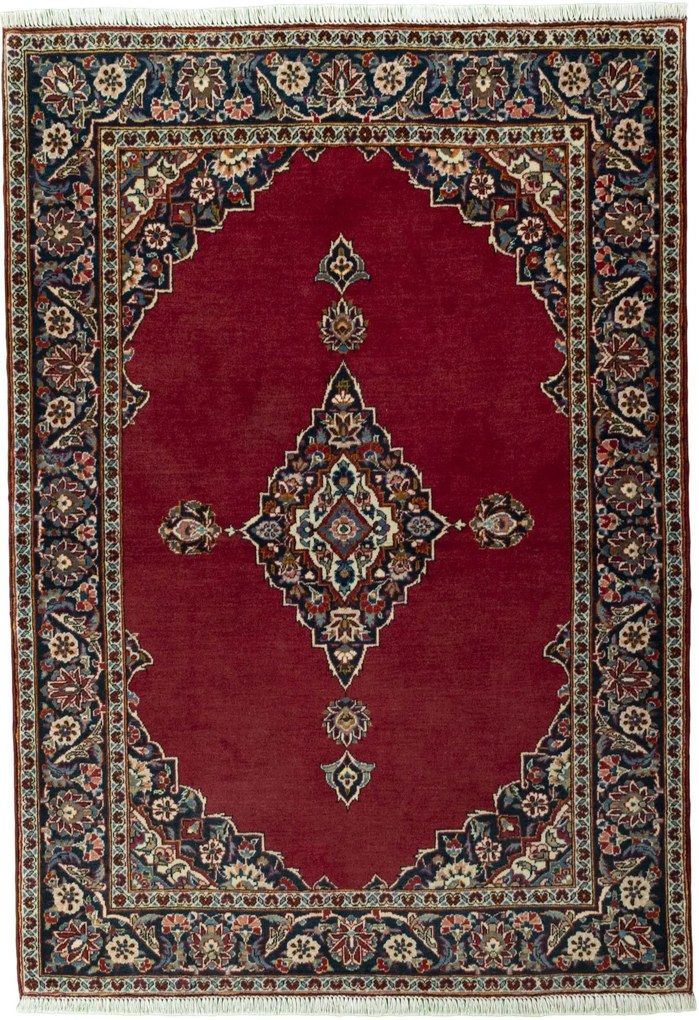 Kashan Tappeto persiano 160 x 110 Rosso (Iran) Annodato A Mano