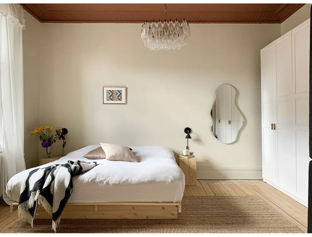 Letto matrimoniale in legno di pino 180x200 cm Kanso - Karup Design