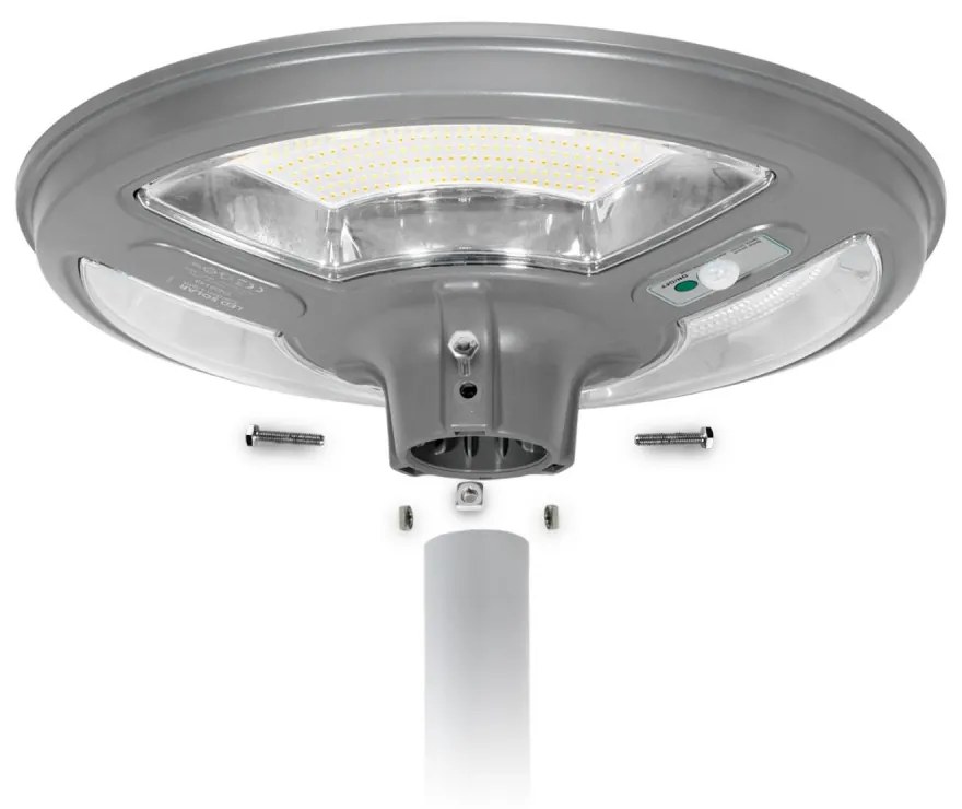 Lampione LED Solare 5000 lumen IP65, CCT e Sensore di movimento opzionale Colore Bianco Variabile CCT