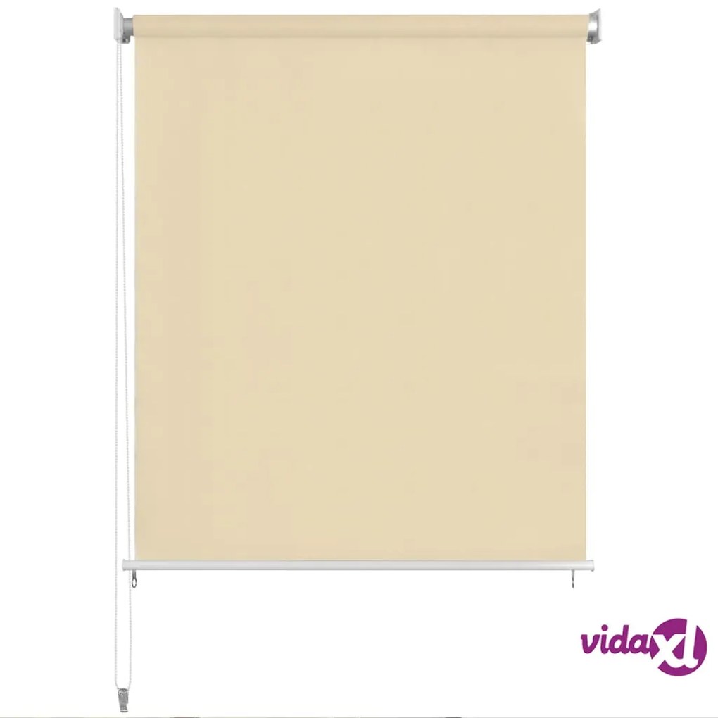 vidaXL Tenda a Rullo per Esterni Crema 80x140 cm HDPE