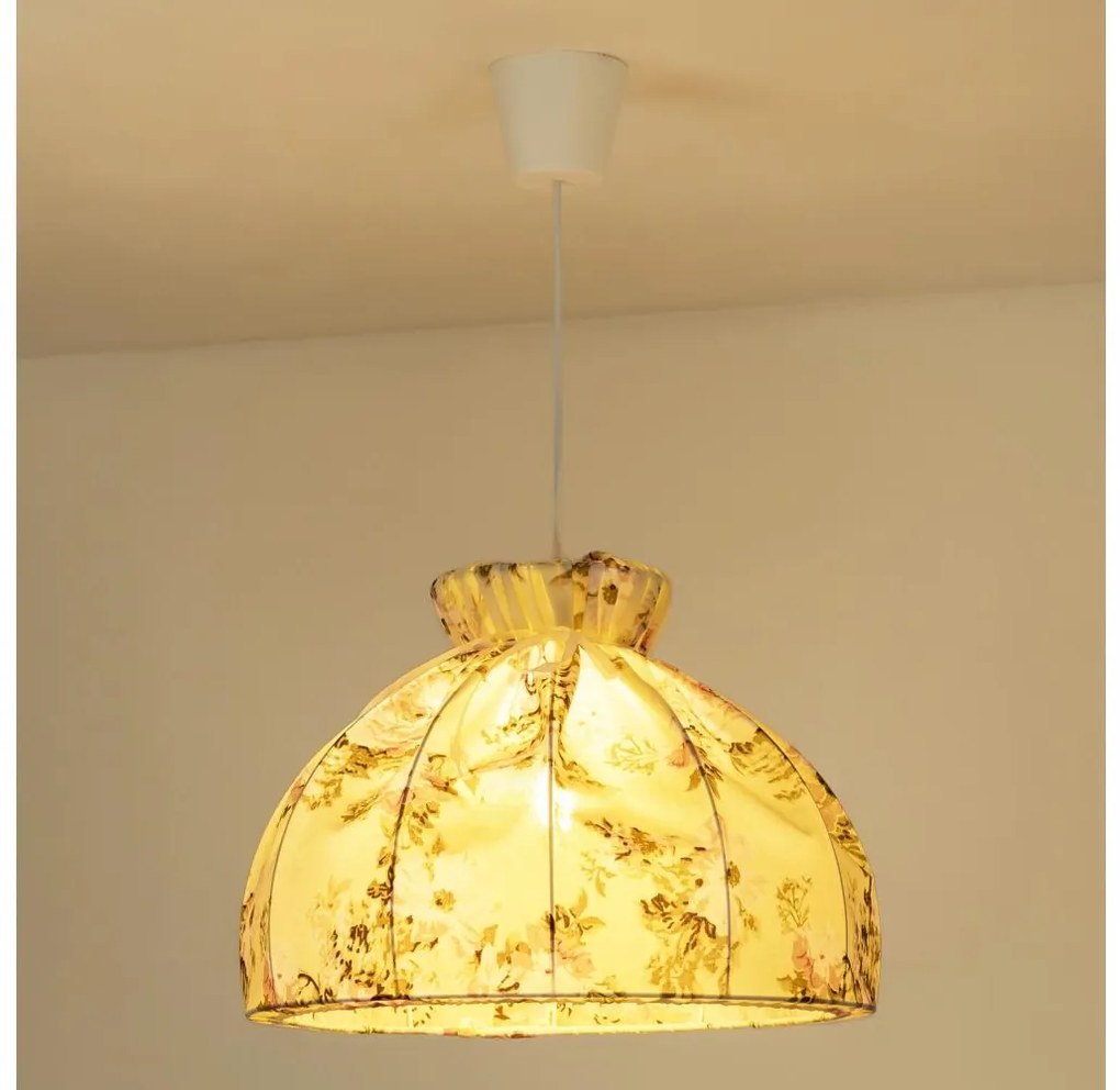 Duolla - Lampadario a sospensione con filo VIOLIN 1xE27/40W/230V diametro 38 cm rosa