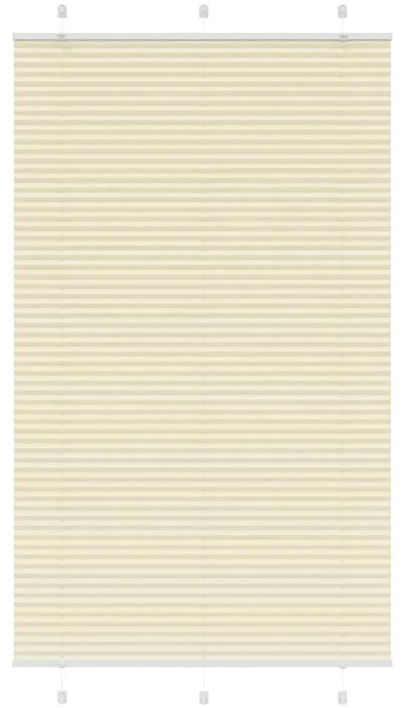 Tenda Plissettata Crema 110x200 Cm Larghezza Tessuto 109,4 Cm /