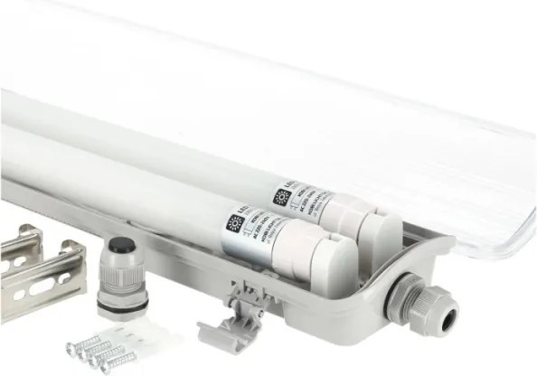 Apparecchio tecnico LED per tubi fluorescenti T8 2xG13/18W/230V 6500K IP65 127 cm