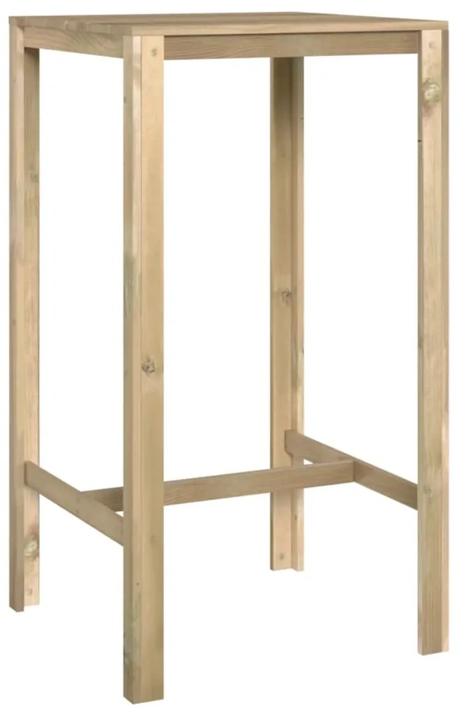 Tavolo da bar 60x60x110 cm in legno di pino impregnato