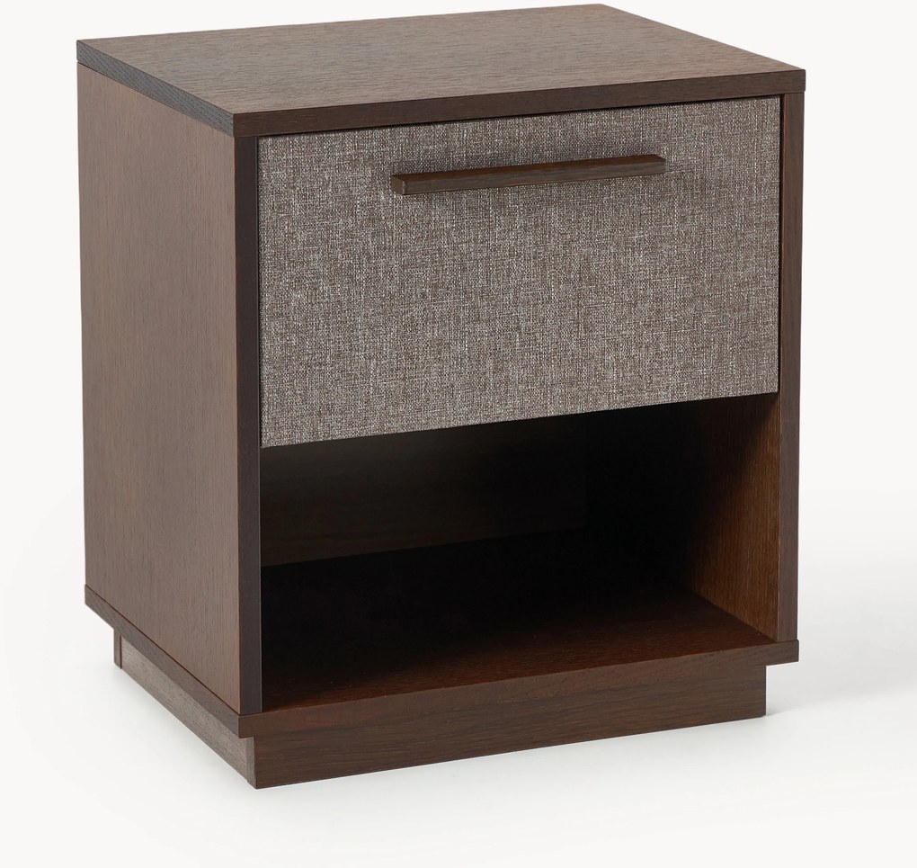 Comodino in legno con frontale imbottito Wisp