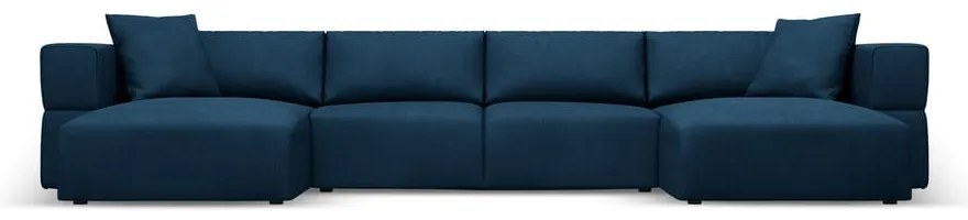 Divano angolare blu a U Esther - Milo Casa