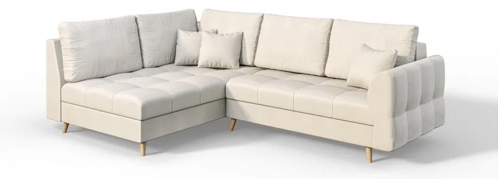 Divano angolare crema (angolo sinistro) Ariella - Ropez