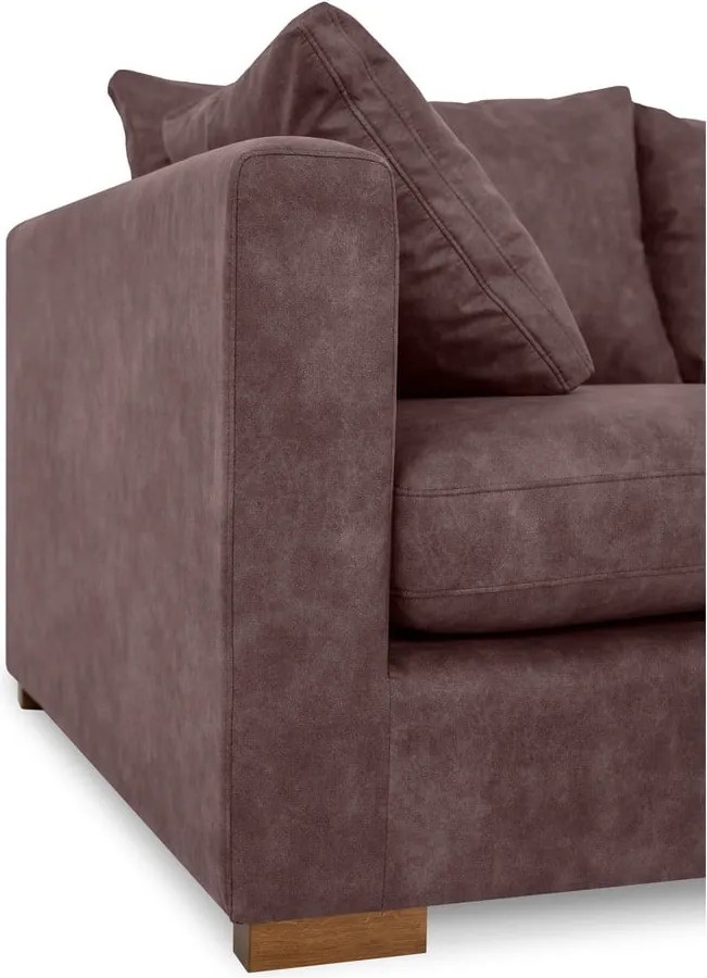 Divano in similpelle marrone scuro 175 cm Hamburg - Scandic