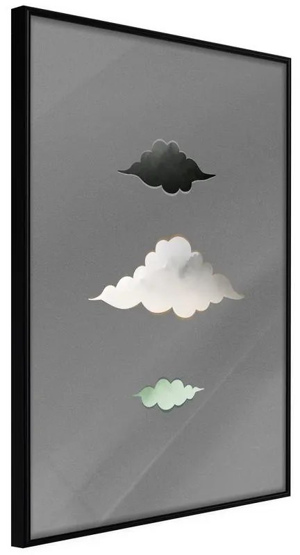 Poster  Cloud Family  Cornice Quadri Cornice nera, Larghezza x Altezza Home decor 40x60