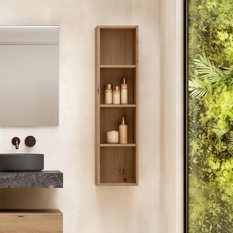 Colonna per mobile bagno Element VISOBATH 0 ante P 20 x L 28 x H 110 cm roble costa placcato compensato