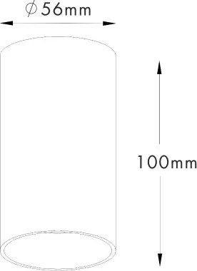 Zuma Line 92679-N - Faretto TUBA SL 1xGU10/50W/230V bianco