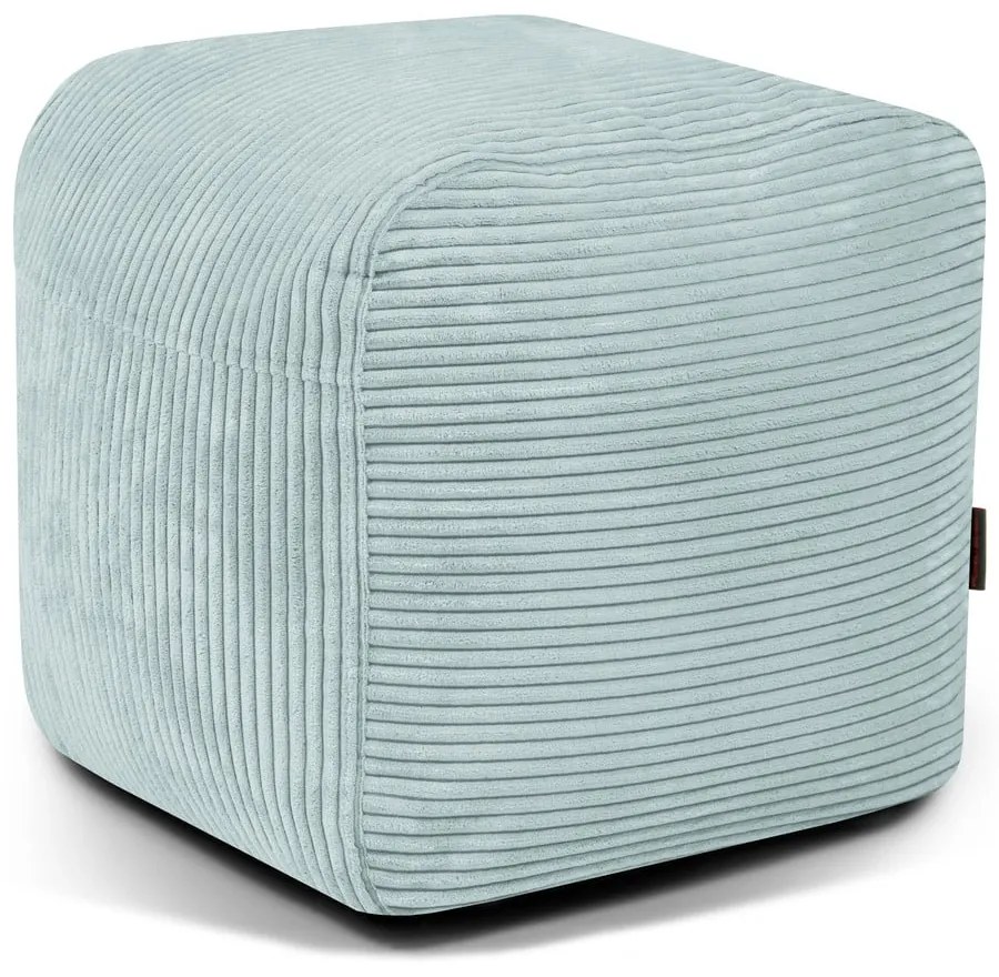 Puof a sacco color menta con rivestimento in velluto a coste Plus 50 Lounge – SLOWDOWN