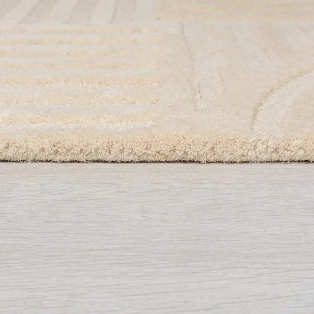 Tappeto beige in lana 60x230 cm Zen Garden - Flair Rugs