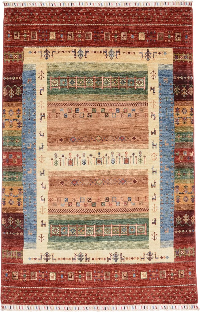 Samarkand Tappeto 120x190 (Pakistan) Annodato A Mano