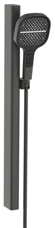 Doccetta con flessibile doccia e barra di scorrimento AQUASANIT Atlas metalgun 3 getti