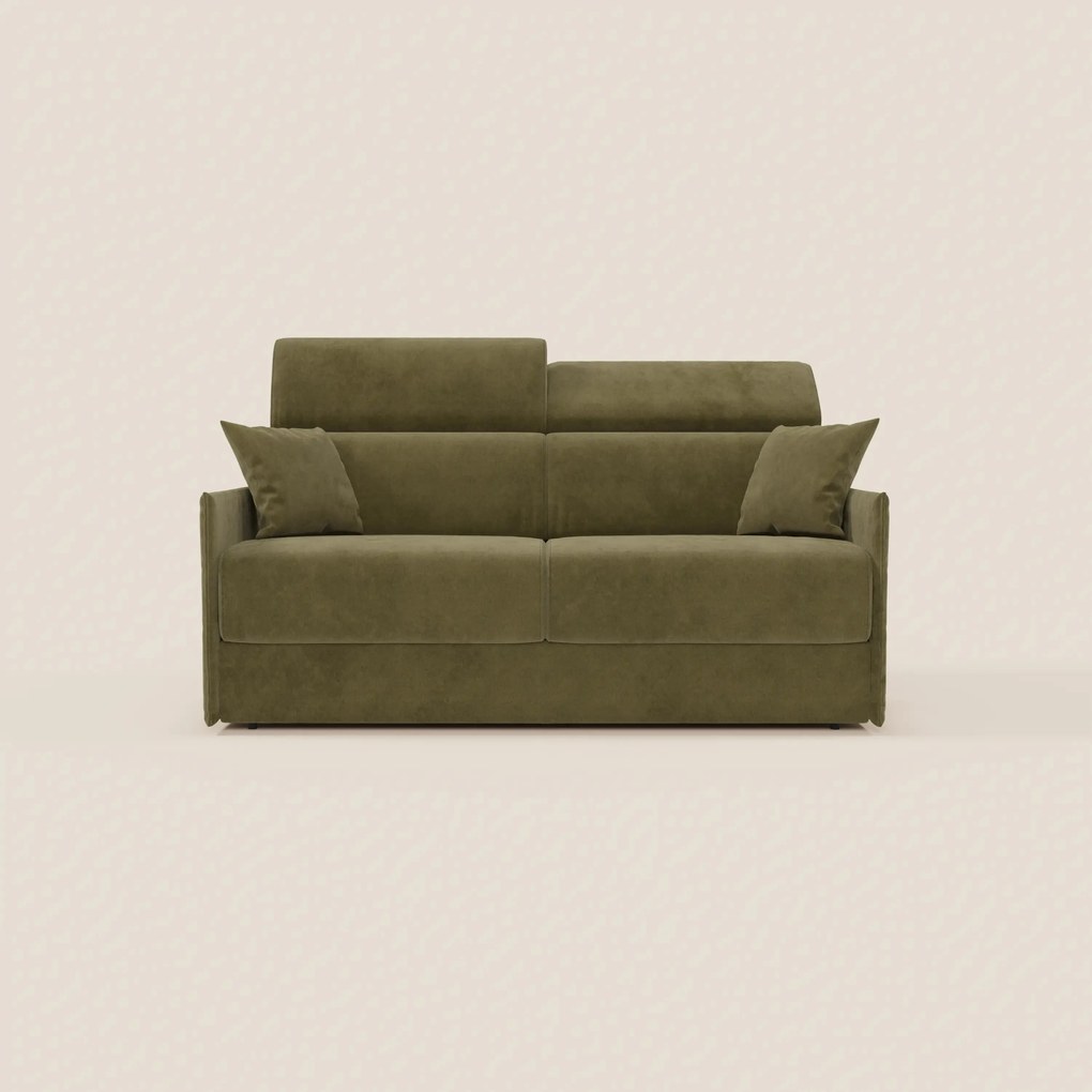 Miryam Divano letto con poggiatesta reclinabili e comfort maxi - design compatto in morbido tessuto smacchiabile T31