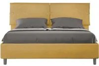 Letto imbottito Matrimoniale 160x200 cm Sleeper - Senza rete,Microfibra,Ocra