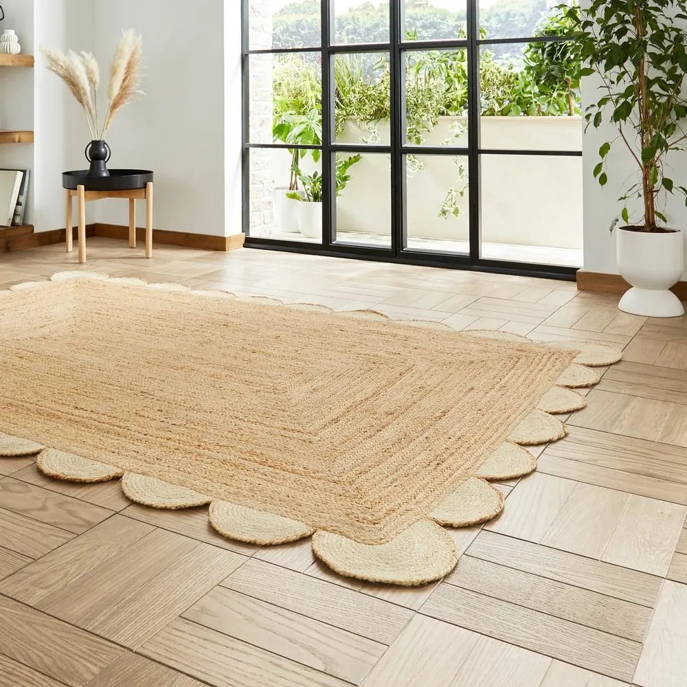 Tappeto di colore naturale in iuta 160x230 cm Savannah Jute – Think Rugs
