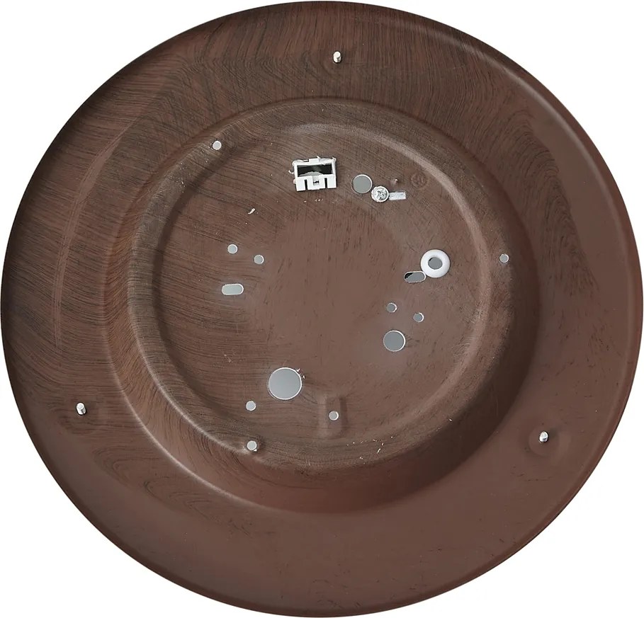 Plafoniera classica in legno di noce con vetro bianco - Mesiac