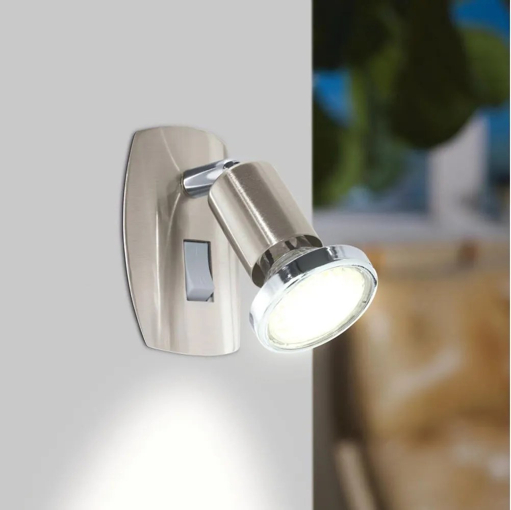 Eglo 902364 - Lampada a spina LED MINI 1xGU10/2,8W/230V cromo opaco