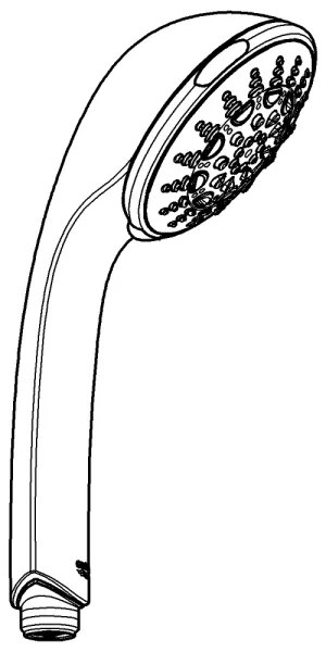 GROHE 28796000 - Doccetta manuale RELEXA 100 Five 100 mm cromo lucido