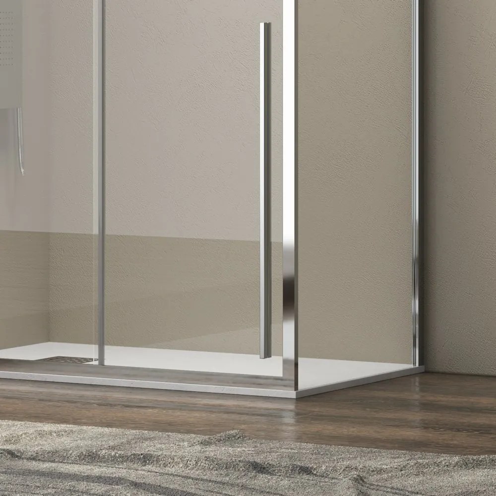 Box doccia 90x150 scorrevole vetro 8 mm anticalcare altezza h200 | KEL4000 - KAMALU