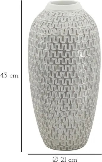 Vaso Resina Wave Cm Ø 21X43