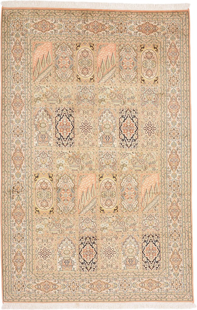 Cashmere Silk Tappeto orientale 120 x 190 (Indian) Annodato A Mano