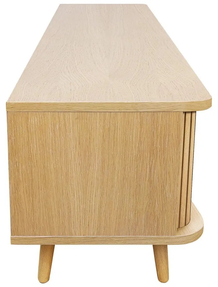 Mobile TV di colore naturale con effetto rovere 178x50x40 cm Rove – Woodman