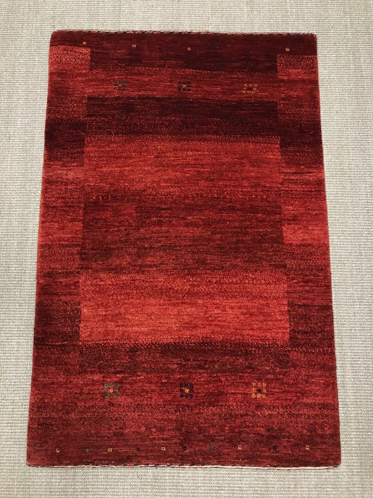Loribaft Tappeto 80 x 120 Rosso (Iran) Annodato A Mano