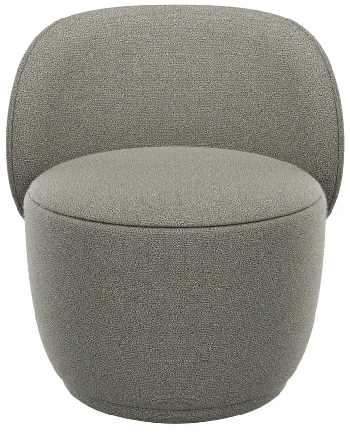 Poltrona grigia in tessuto bouclé Kuon - Blomus