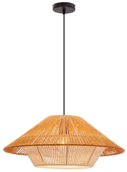 Lampadario a sospensione su cavo AFRICA 1xE27/40W/230V Ø 50 cm marrone/crema