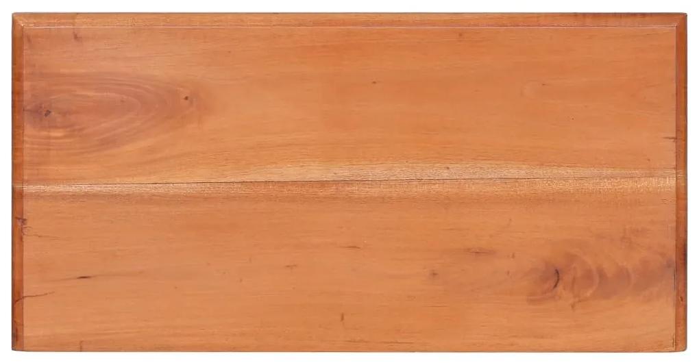 Cassettiera in legno massello di mogano