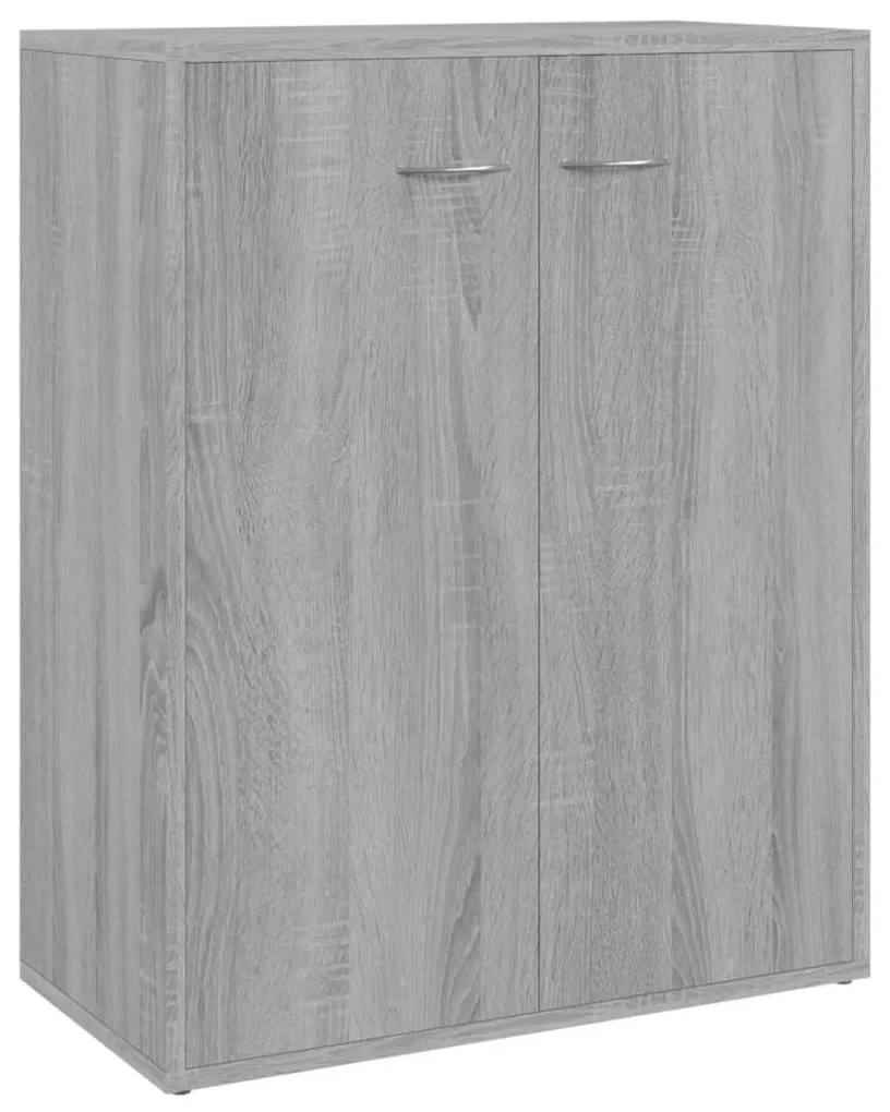 Credenza grigio sonoma 60x30x75 cm in legno multistrato