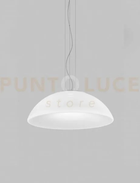Infinita sospensione 70 bianco satinato e bianco opaco 5 luci attac...