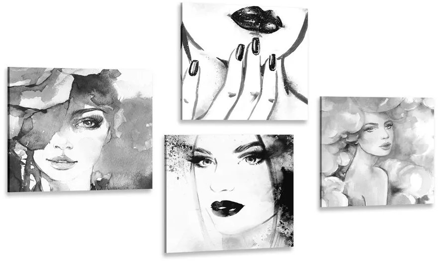 Set di quadri – Eleganza femminile