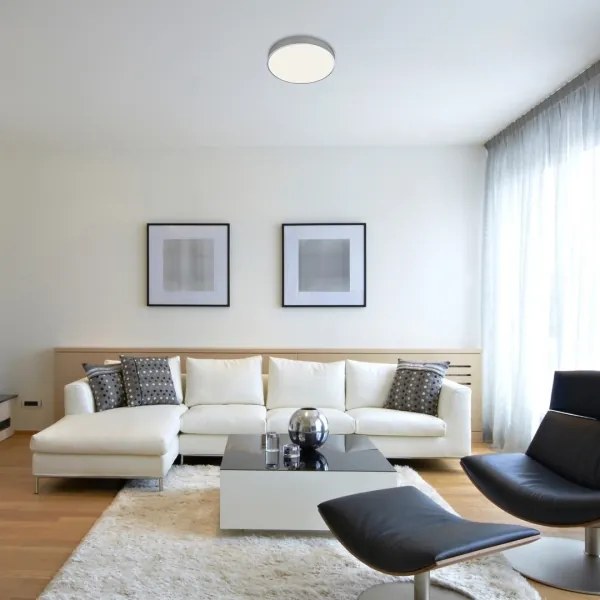 Rabalux 3315 - Plafoniera da soffitto LED TESIA LED/36W/230V 40 cm argento