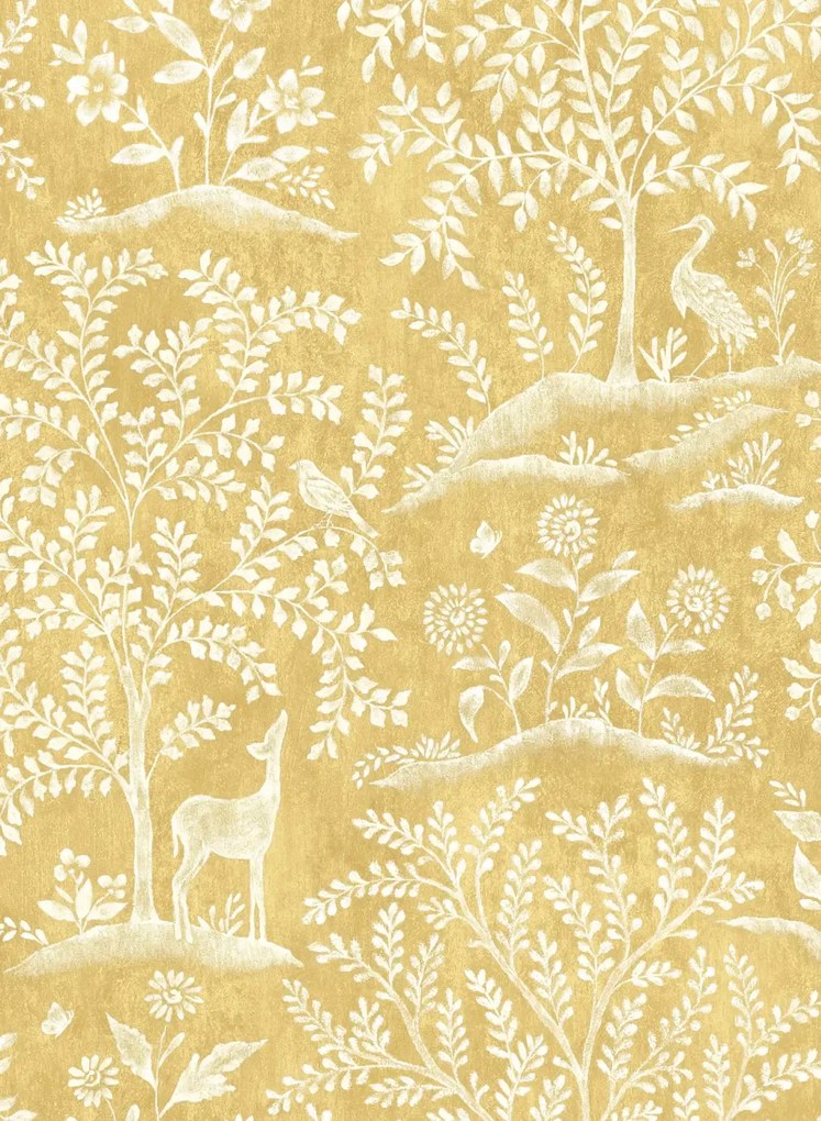 Nina Campbell Carta da parati Foret - Ochre