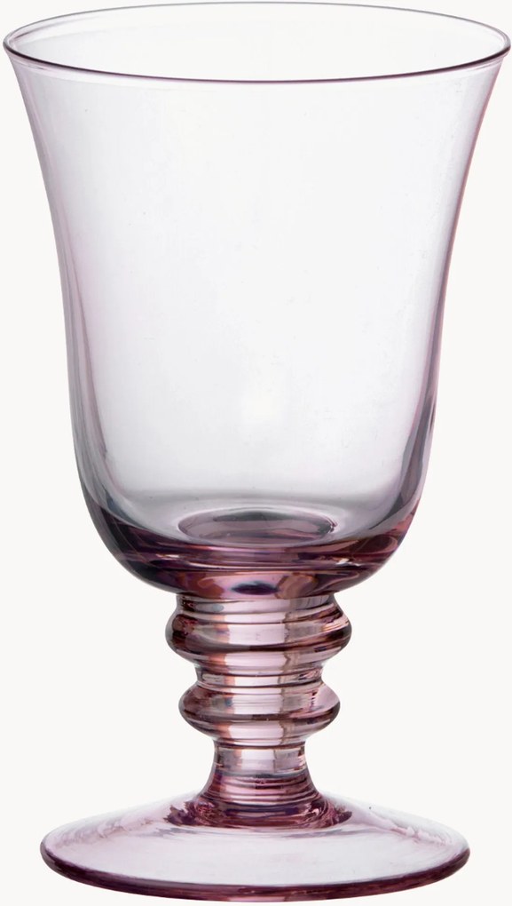 Set di 2 bicchieri da vino in vetro soffiato Leopold