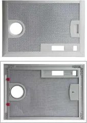 Neff - Filtro metallico antigrasso 2 (al pezzo) originale - Cappa aspirante 452774242001256116