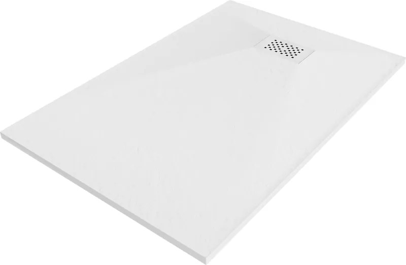 Mexen Hugo piatto doccia rettangolare SMC 100 x 80 cm, bianco, copertura bianca - 42108010-W