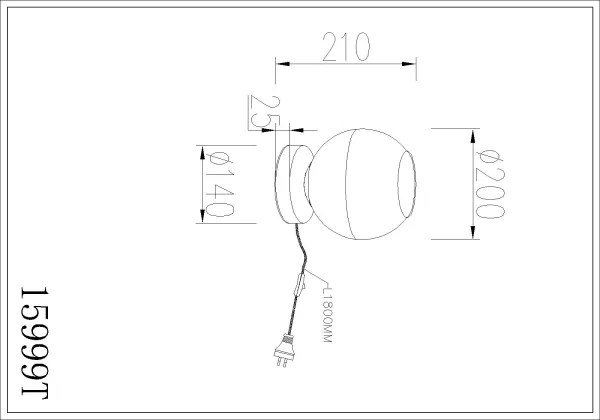 Globo 15999T - Lampada da tavolo RAGUSA 1xE27/60W/230V