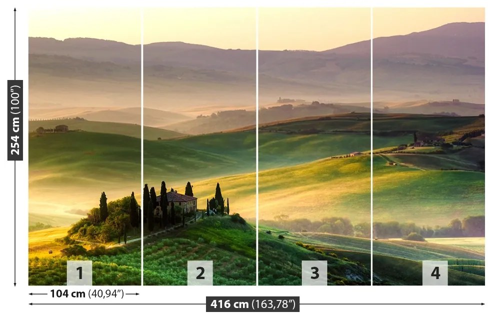 Carta da parati Panorama della Toscana 104x70 cm