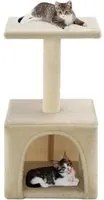 Albero per Gatti con Tiragraffi in Sisal 55 cm Beige cod mxl 17759